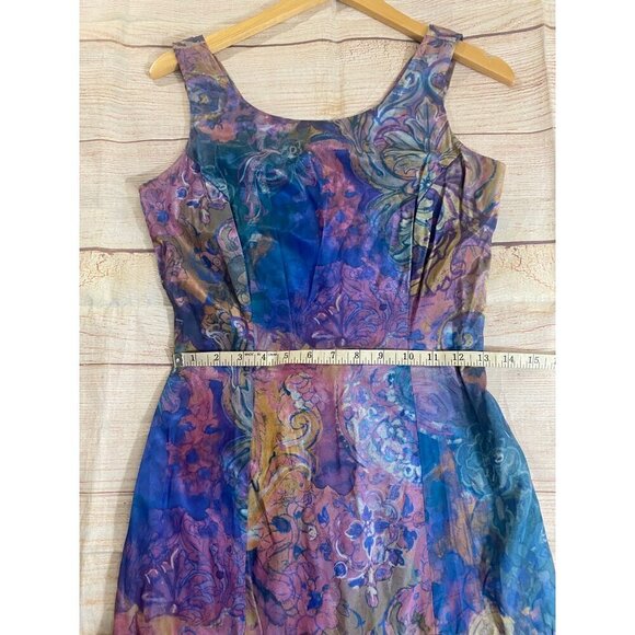 Vintage Knapp Studio Women's Multi Color Sleeveless Mini Dress - 5 - Picture 10 of 15
